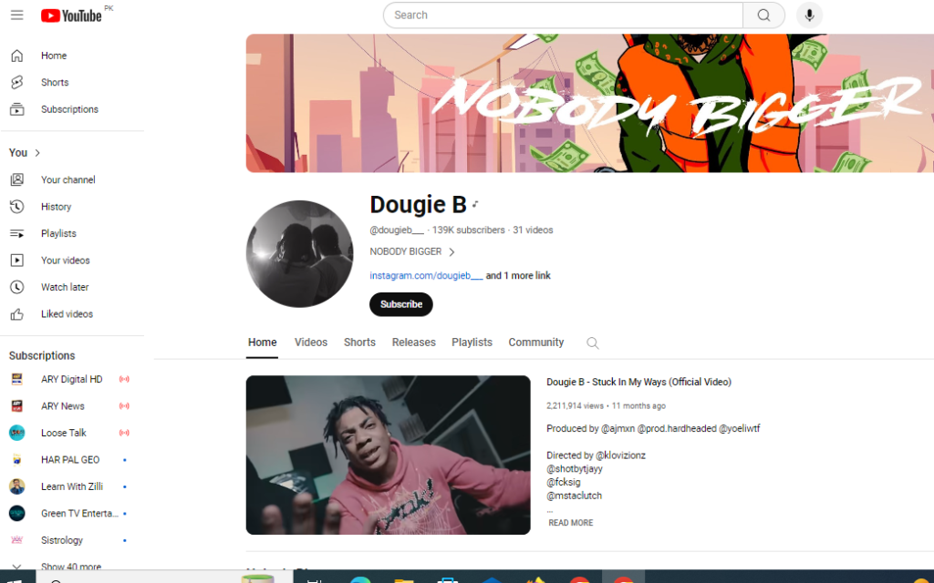 Dougie B  Social Media Accounts