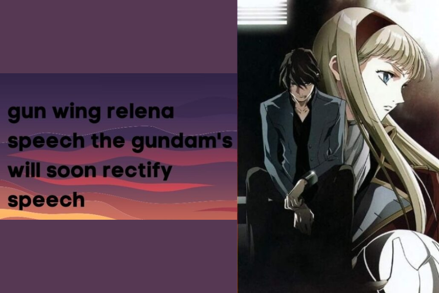 gun wing relena speech the gundam's will soon rectify speech